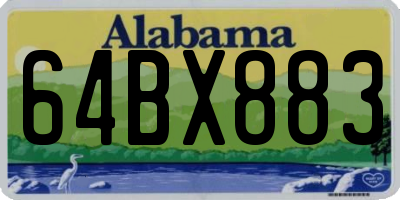 AL license plate 64BX883