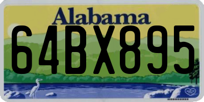 AL license plate 64BX895