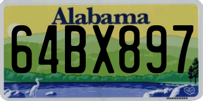 AL license plate 64BX897