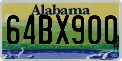 AL license plate 64BX900