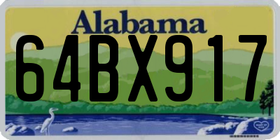 AL license plate 64BX917