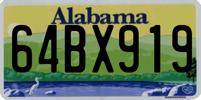 AL license plate 64BX919