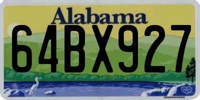 AL license plate 64BX927