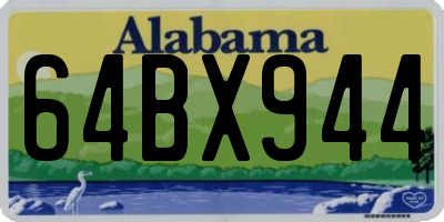 AL license plate 64BX944