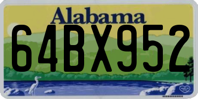 AL license plate 64BX952