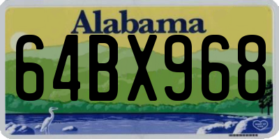 AL license plate 64BX968
