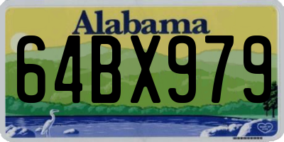 AL license plate 64BX979