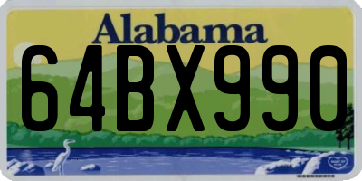 AL license plate 64BX990