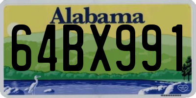 AL license plate 64BX991
