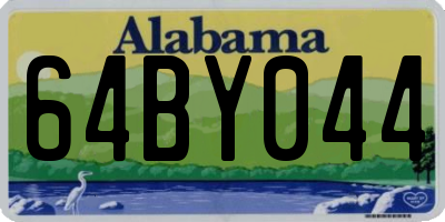 AL license plate 64BY044