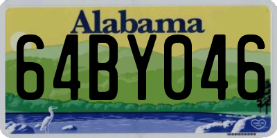 AL license plate 64BY046