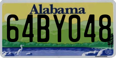 AL license plate 64BY048