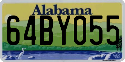 AL license plate 64BY055