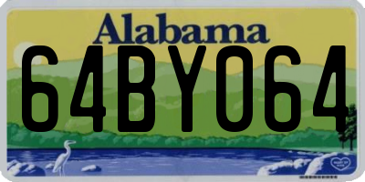 AL license plate 64BY064