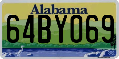 AL license plate 64BY069
