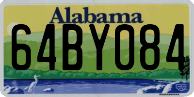 AL license plate 64BY084