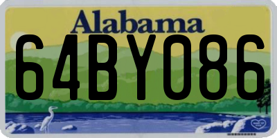 AL license plate 64BY086