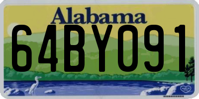 AL license plate 64BY091