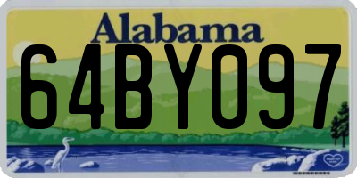 AL license plate 64BY097