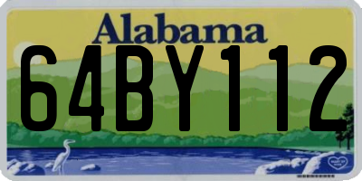 AL license plate 64BY112