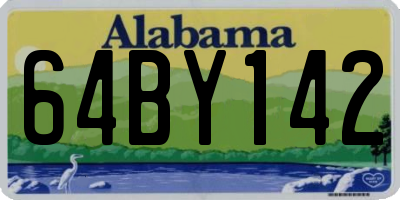 AL license plate 64BY142