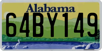 AL license plate 64BY149