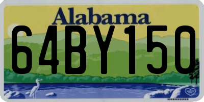 AL license plate 64BY150