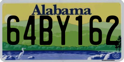 AL license plate 64BY162