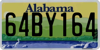 AL license plate 64BY164