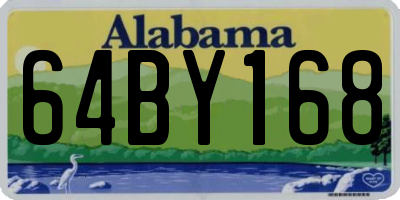 AL license plate 64BY168