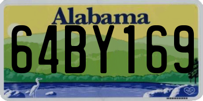 AL license plate 64BY169