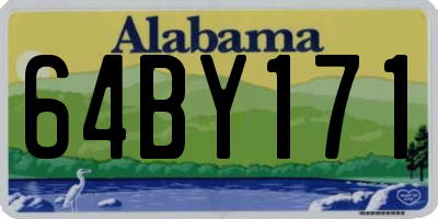 AL license plate 64BY171