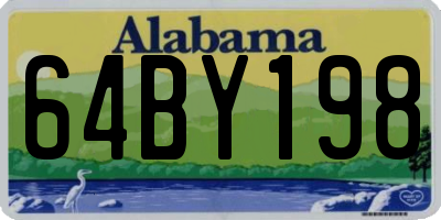 AL license plate 64BY198