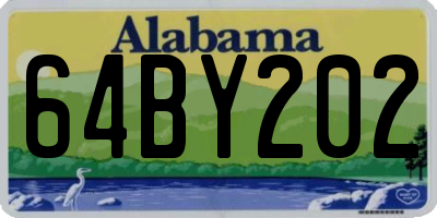 AL license plate 64BY202
