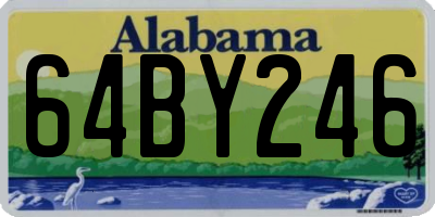 AL license plate 64BY246