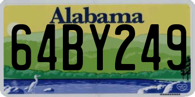 AL license plate 64BY249