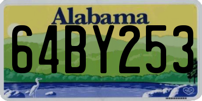 AL license plate 64BY253
