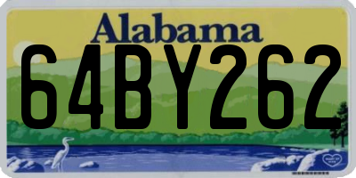 AL license plate 64BY262
