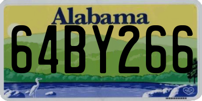 AL license plate 64BY266