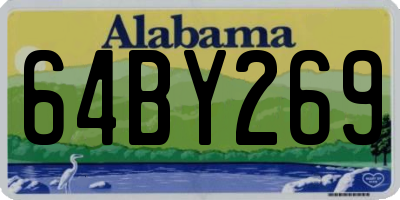AL license plate 64BY269