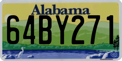 AL license plate 64BY271