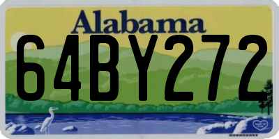 AL license plate 64BY272