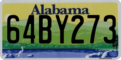 AL license plate 64BY273
