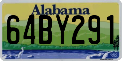 AL license plate 64BY291