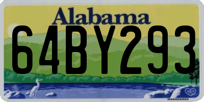 AL license plate 64BY293
