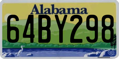 AL license plate 64BY298