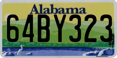AL license plate 64BY323