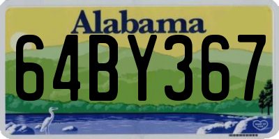 AL license plate 64BY367