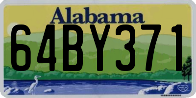 AL license plate 64BY371