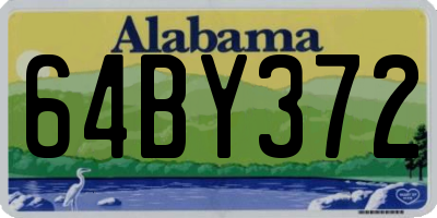 AL license plate 64BY372
